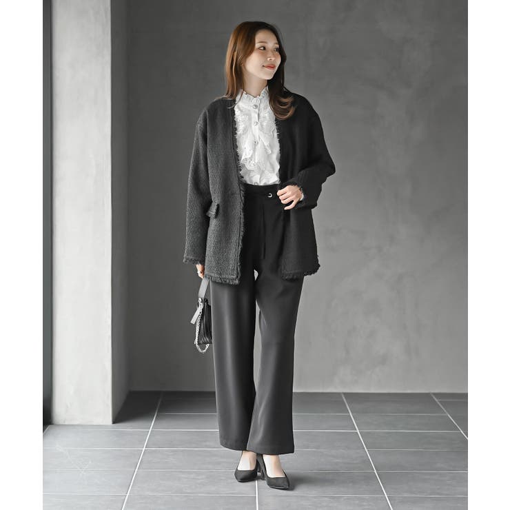 ツイードノーカラージャケット | rps | 詳細画像2 