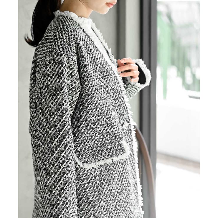 ツイードノーカラージャケット | rps | 詳細画像22 