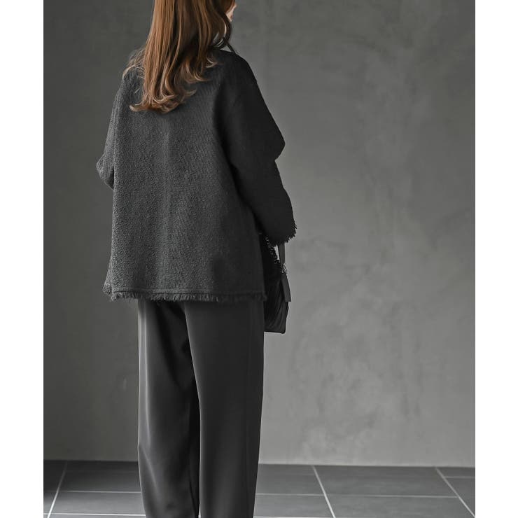 ツイードノーカラージャケット | rps | 詳細画像4 