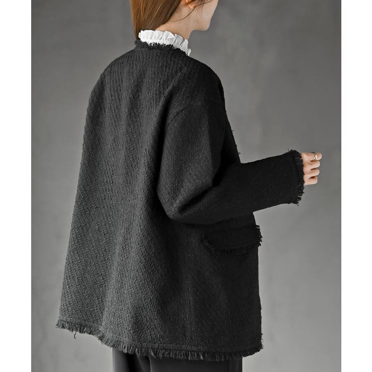 ツイードノーカラージャケット | rps | 詳細画像9 