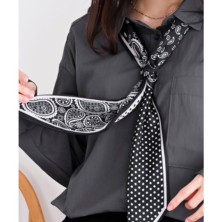 スカーフアレンジオーバーシャツ | rps | 詳細画像17 