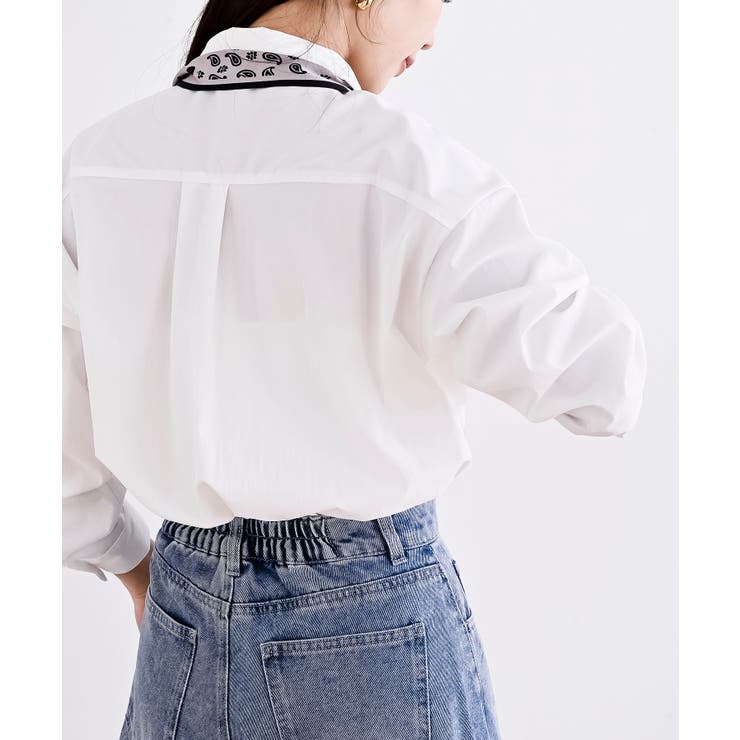 スカーフアレンジオーバーシャツ | rps | 詳細画像7 