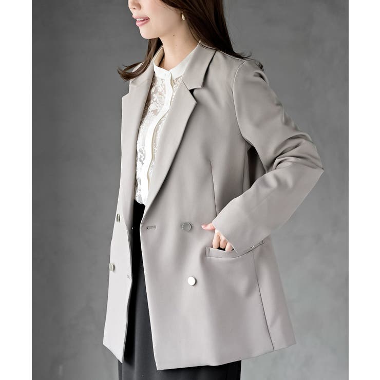 グレージュ | ダブルテーラージャケット | rps