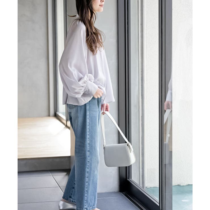 ウ゛ィンテージサテンハイネックブラウス | rps | 詳細画像13 