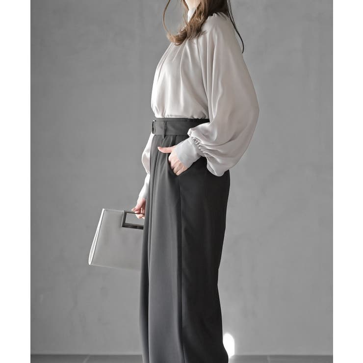 ウ゛ィンテージサテンハイネックブラウス | rps | 詳細画像5 