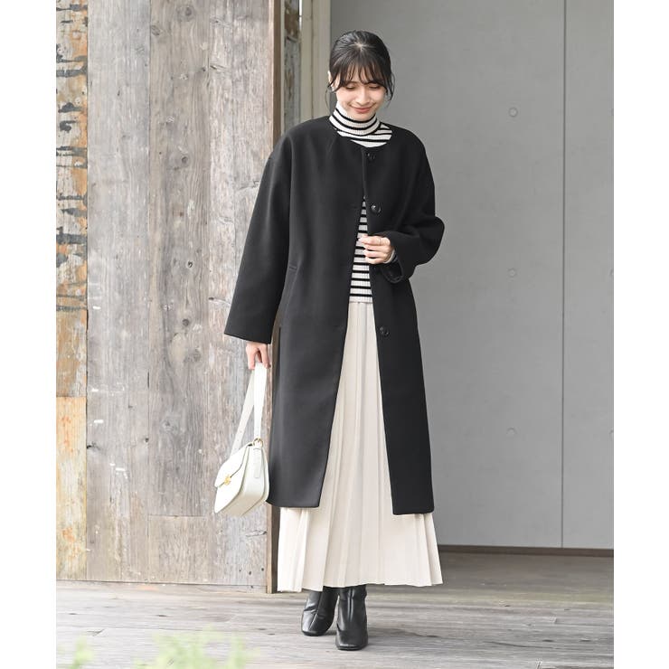 ノーカラーロングコート | rps | 詳細画像12 