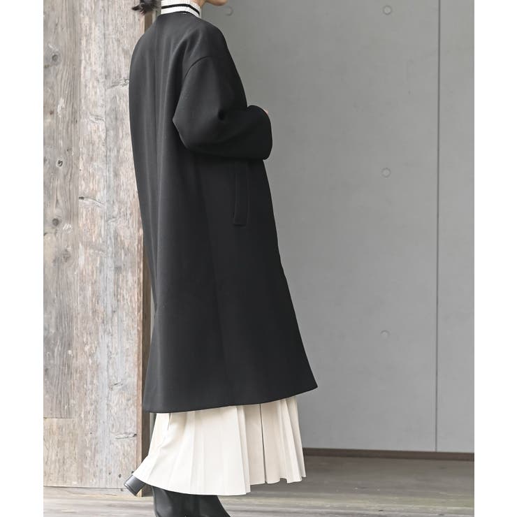 ノーカラーロングコート | rps | 詳細画像15 