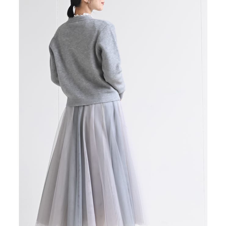 パールフラワーモチーフニットカーディガン | rps | 詳細画像12 