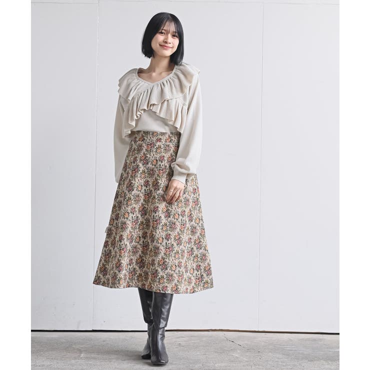 ゴブランＡラインスカート | rps | 詳細画像2 