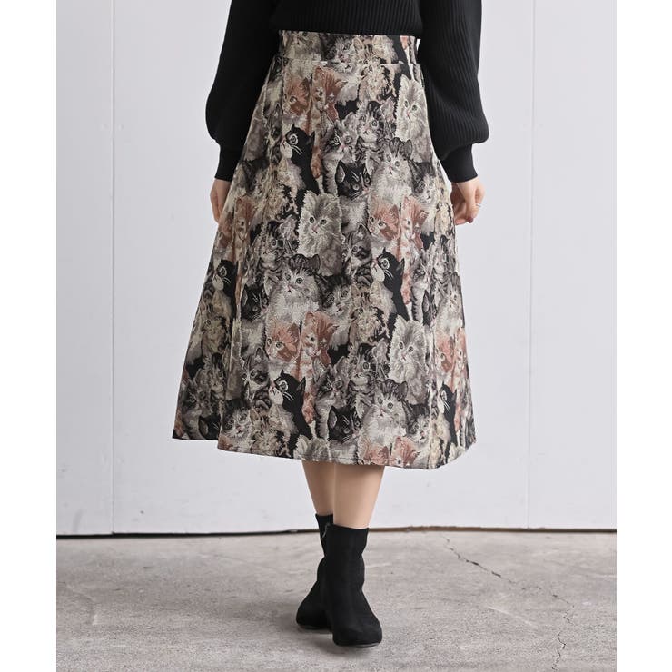 ブラック | ゴブランＡラインスカート | rps