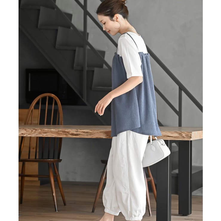 楊柳キャミドッキングＴシャツ | rps | 詳細画像13 