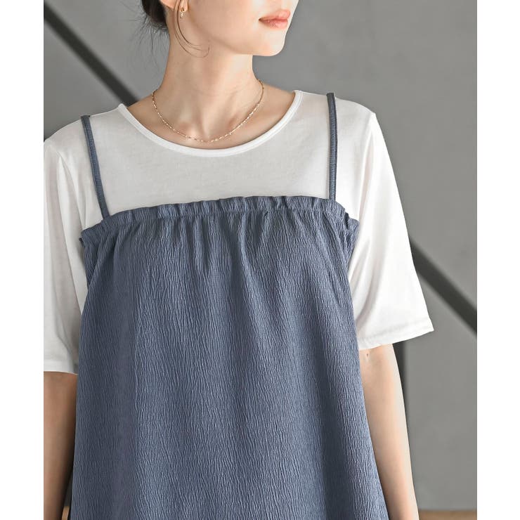 楊柳キャミドッキングＴシャツ | rps | 詳細画像14 