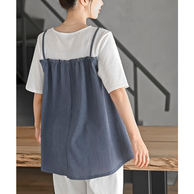 楊柳キャミドッキングＴシャツ | rps | 詳細画像16 