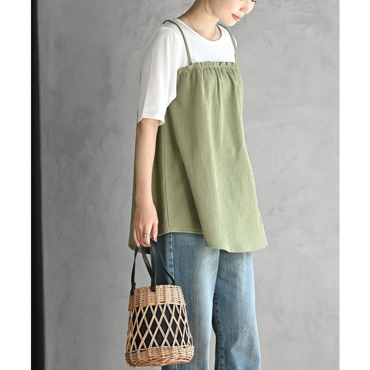 楊柳キャミドッキングＴシャツ | rps | 詳細画像19 