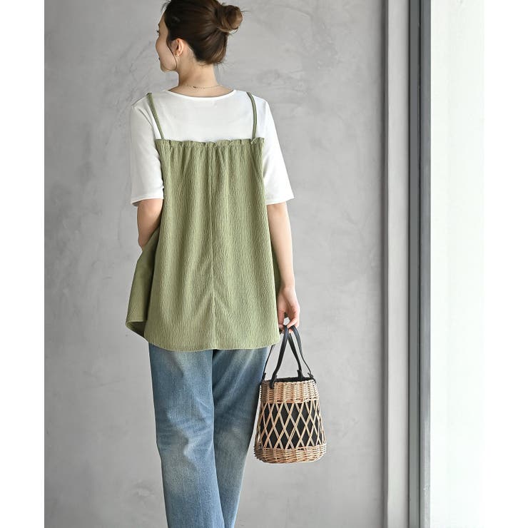 楊柳キャミドッキングＴシャツ | rps | 詳細画像20 