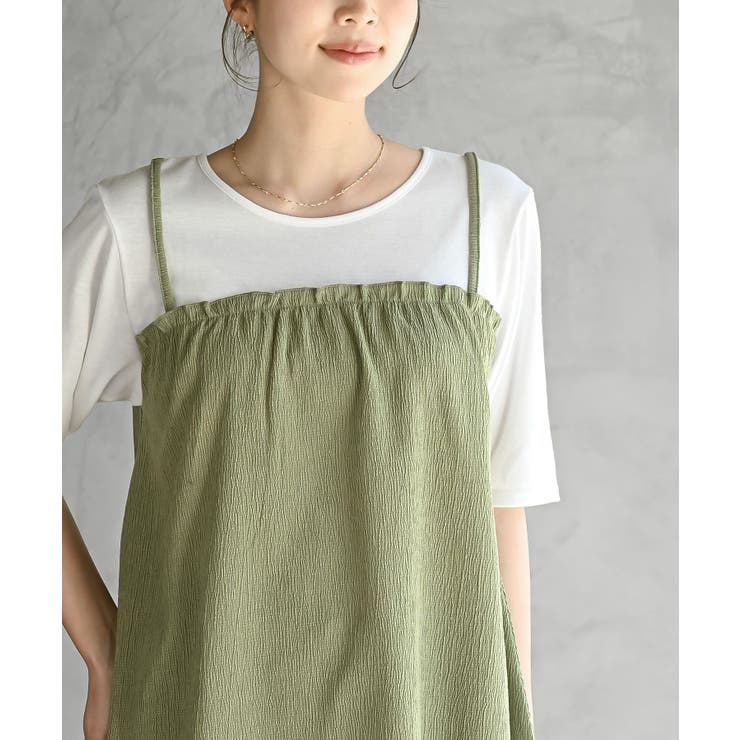 楊柳キャミドッキングＴシャツ | rps | 詳細画像22 