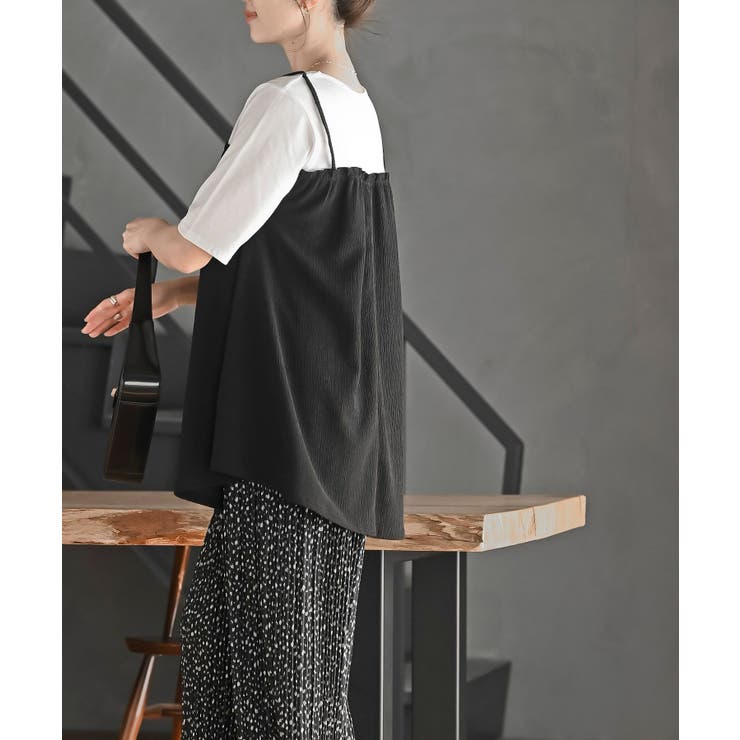 楊柳キャミドッキングＴシャツ | rps | 詳細画像3 