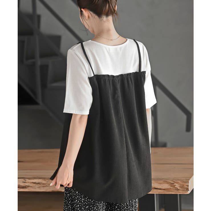 楊柳キャミドッキングＴシャツ | rps | 詳細画像8 