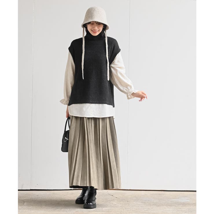 ワッフルハイネックベストレイヤー風プルオーバー | rps | 詳細画像10 