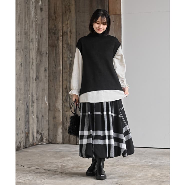 ワッフルハイネックベストレイヤー風プルオーバー | rps | 詳細画像11 