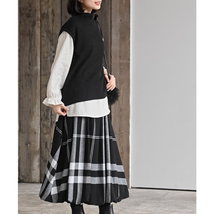 ワッフルハイネックベストレイヤー風プルオーバー | rps | 詳細画像14 