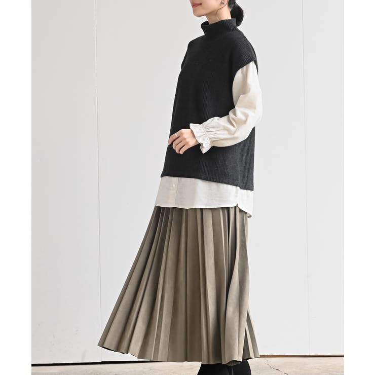 ワッフルハイネックベストレイヤー風プルオーバー | rps | 詳細画像5 