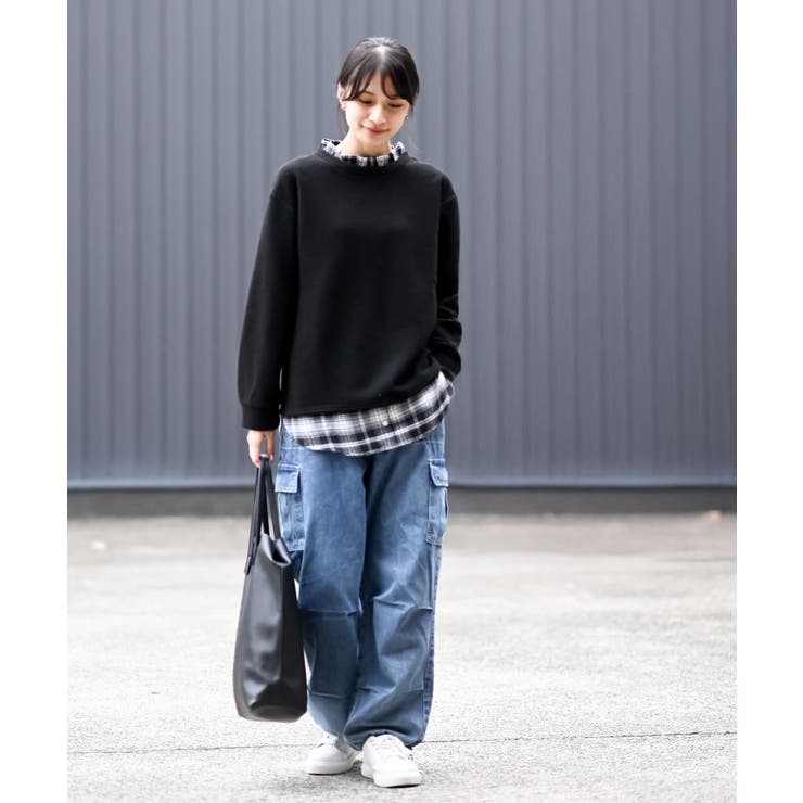 チェックシャツレイヤー風プルオーバー | rps | 詳細画像10 