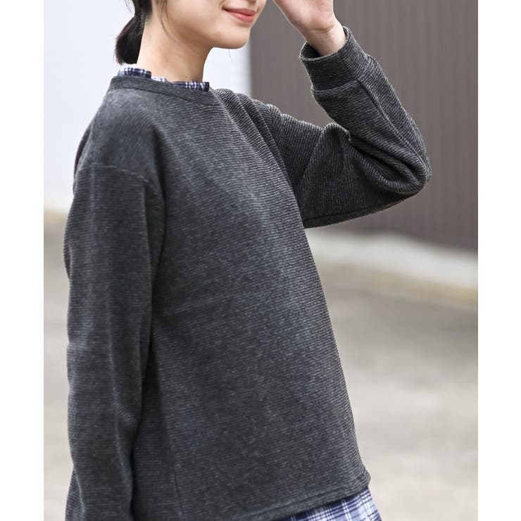 チェックシャツレイヤー風プルオーバー | rps | 詳細画像7 