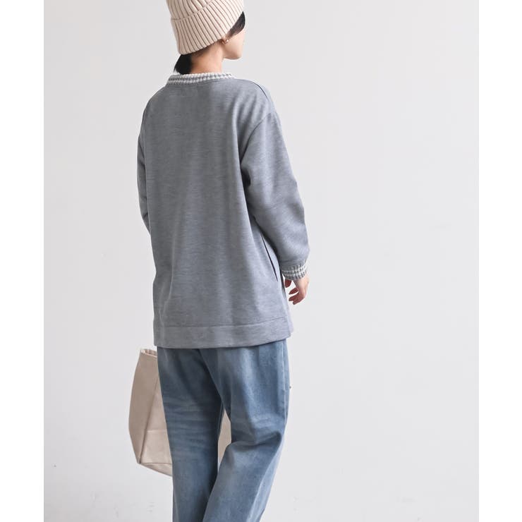 ラインニットリブ使い裏毛プルオーバー | rps | 詳細画像20 