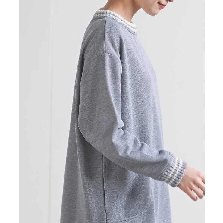 ラインニットリブ使い裏毛プルオーバー | rps | 詳細画像23 