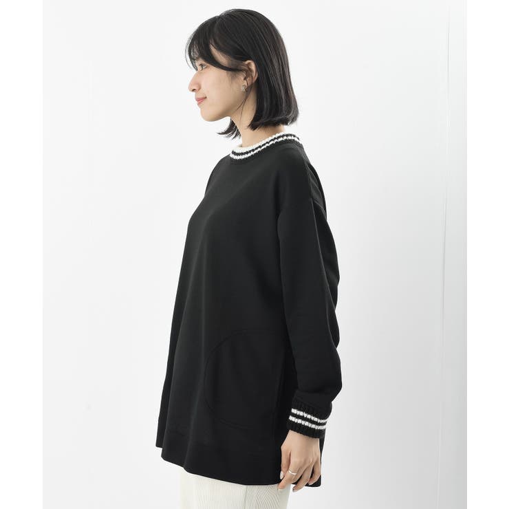 ラインニットリブ使い裏毛プルオーバー | rps | 詳細画像27 