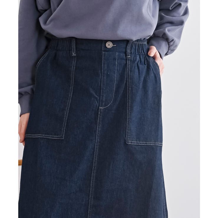 ストレッチデニムベイカースカート | rps | 詳細画像14 