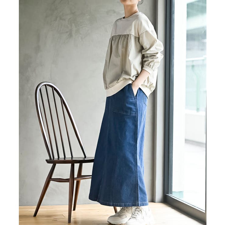 ストレッチデニムベイカースカート | rps | 詳細画像3 