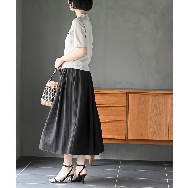 ベルト付き楊柳ギャザースカート | rps | 詳細画像12 