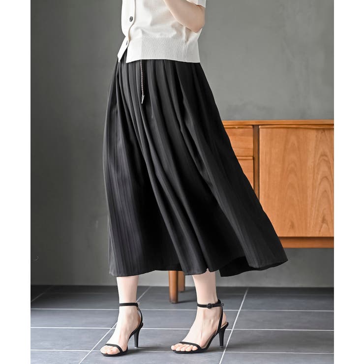 ベルト付き楊柳ギャザースカート | rps | 詳細画像16 