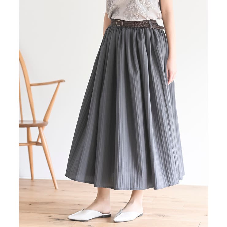 ベルト付き楊柳ギャザースカート | rps | 詳細画像7 