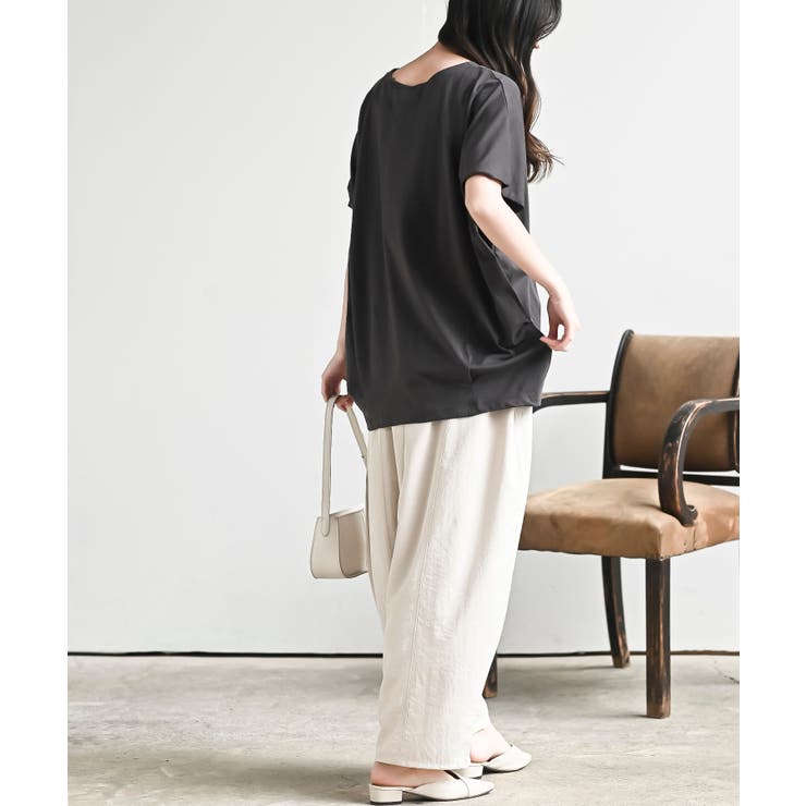 接触冷感ＵＳＡコットン裾タック半袖Ｔ | rps | 詳細画像12 