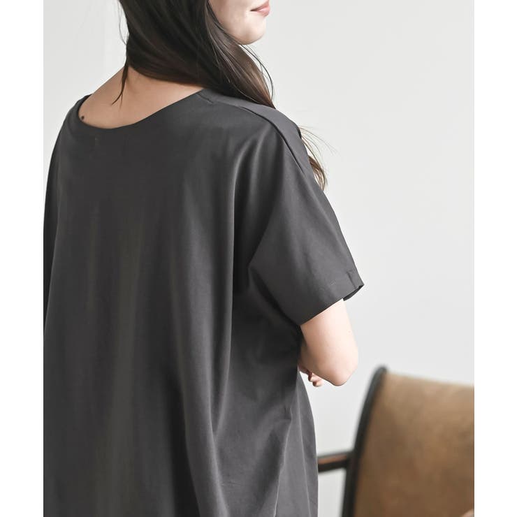 接触冷感ＵＳＡコットン裾タック半袖Ｔ | rps | 詳細画像17 