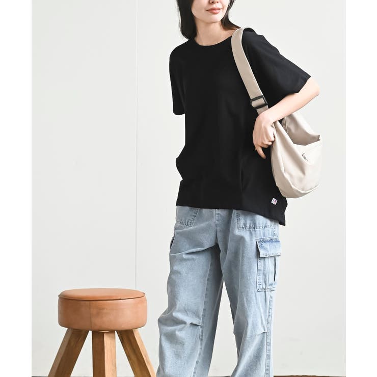 接触冷感ＵＳＡコットン裾タック半袖Ｔ | rps | 詳細画像21 