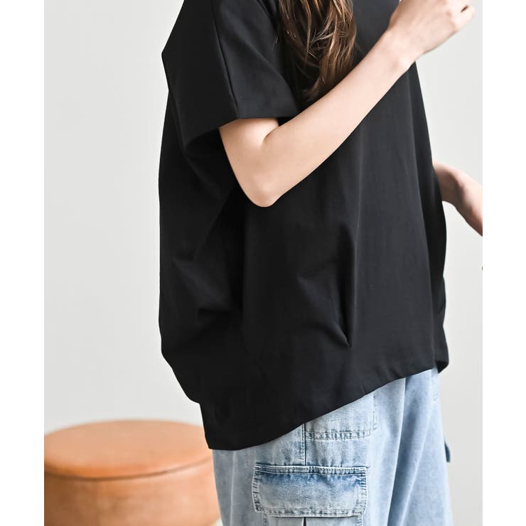 接触冷感ＵＳＡコットン裾タック半袖Ｔ | rps | 詳細画像23 