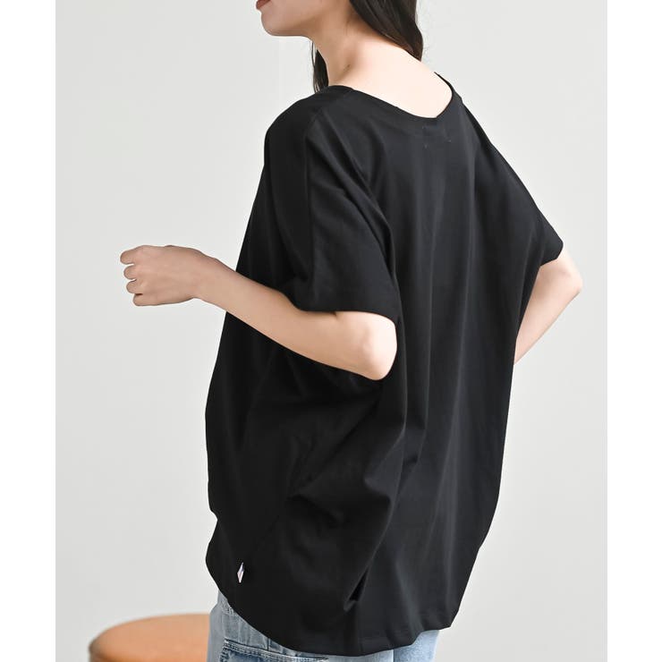 接触冷感ＵＳＡコットン裾タック半袖Ｔ | rps | 詳細画像25 