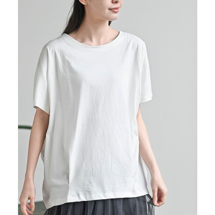 接触冷感ＵＳＡコットン裾タック半袖Ｔ | rps | 詳細画像6 