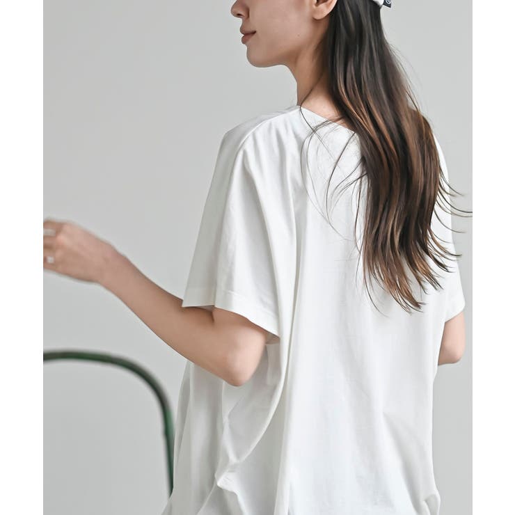 接触冷感ＵＳＡコットン裾タック半袖Ｔ | rps | 詳細画像9 