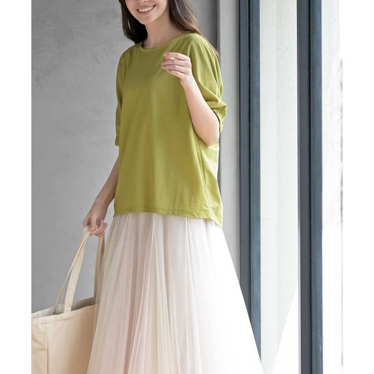 接触冷感袖ギャザードルマンＴ | rps | 詳細画像19 