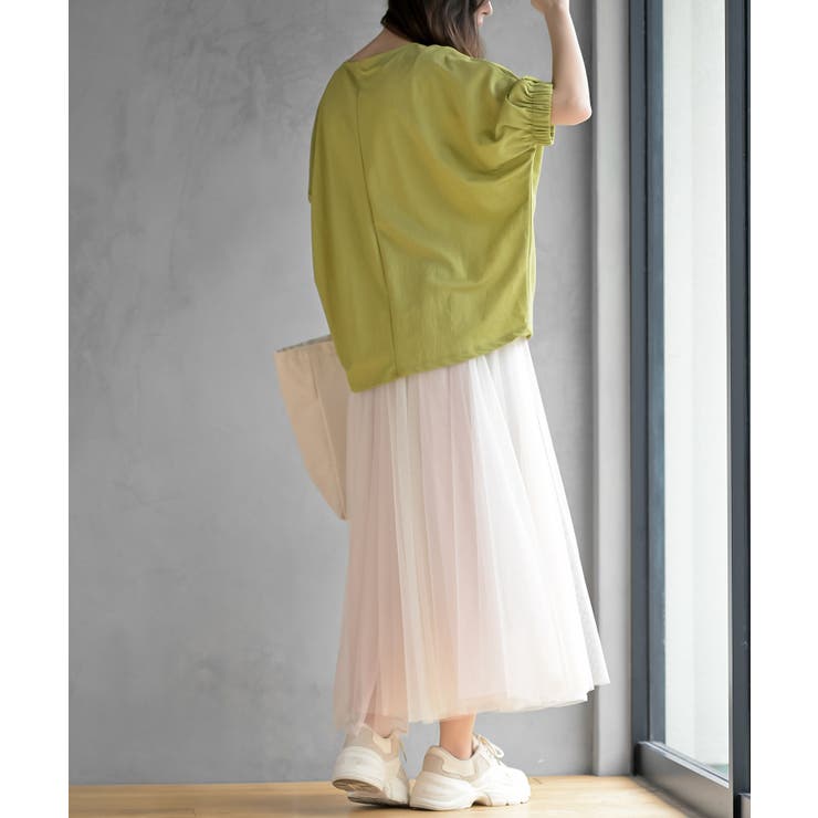 接触冷感袖ギャザードルマンＴ | rps | 詳細画像20 