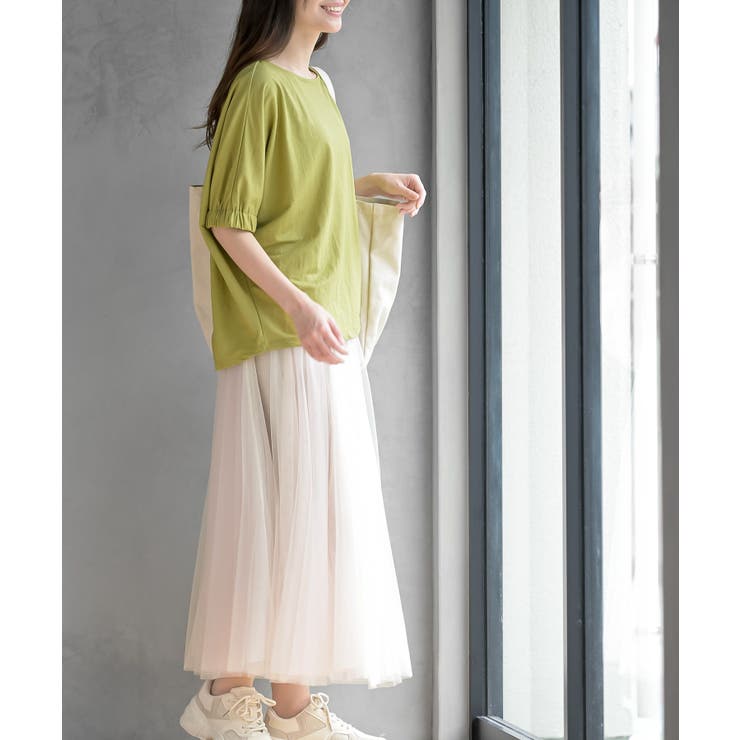 接触冷感袖ギャザードルマンＴ | rps | 詳細画像21 