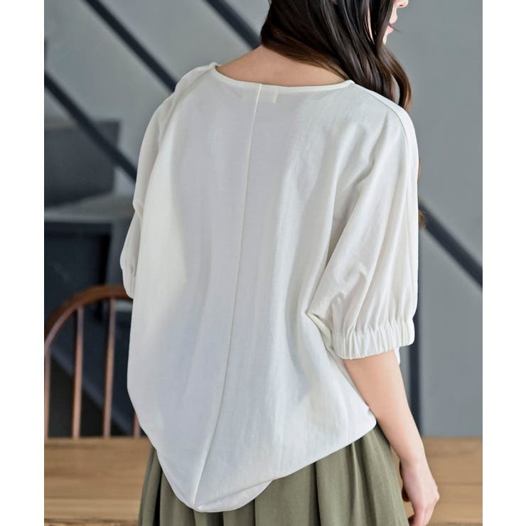 接触冷感袖ギャザードルマンＴ | rps | 詳細画像8 