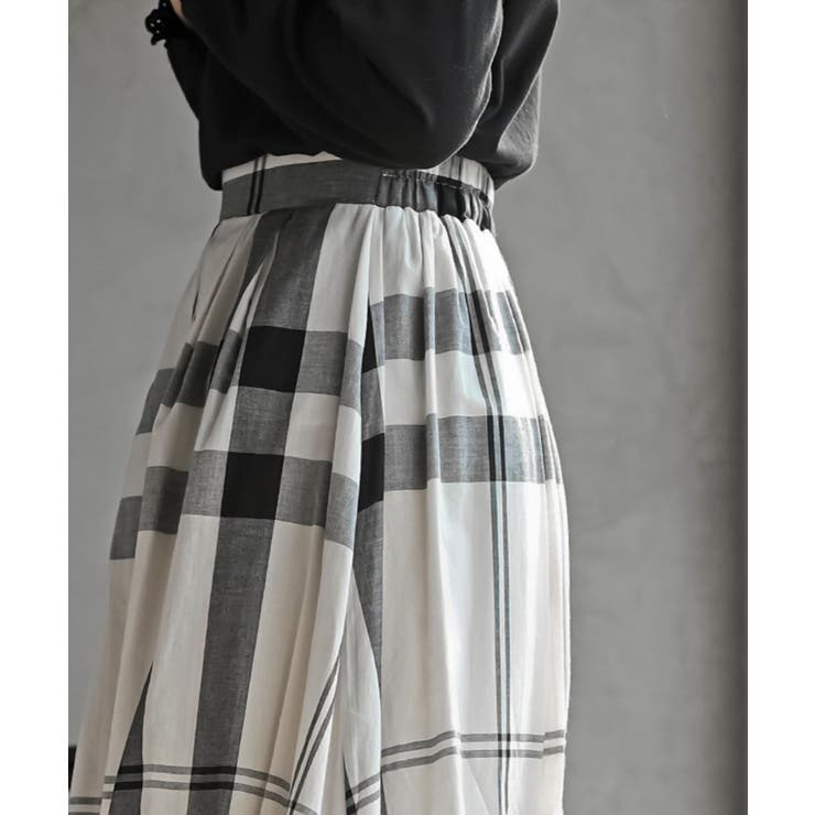 チェック柄ガーゼバルーンスカート | rps | 詳細画像16 