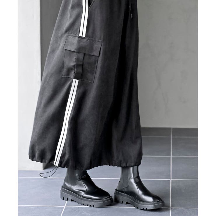 サイドライン入りカーゴスカート | rps | 詳細画像18 