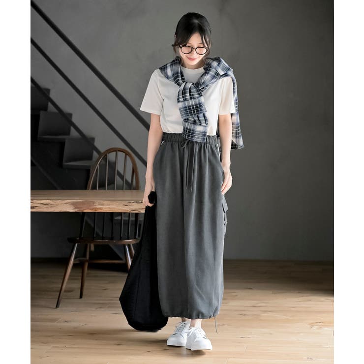 サイドライン入りカーゴスカート | rps | 詳細画像2 